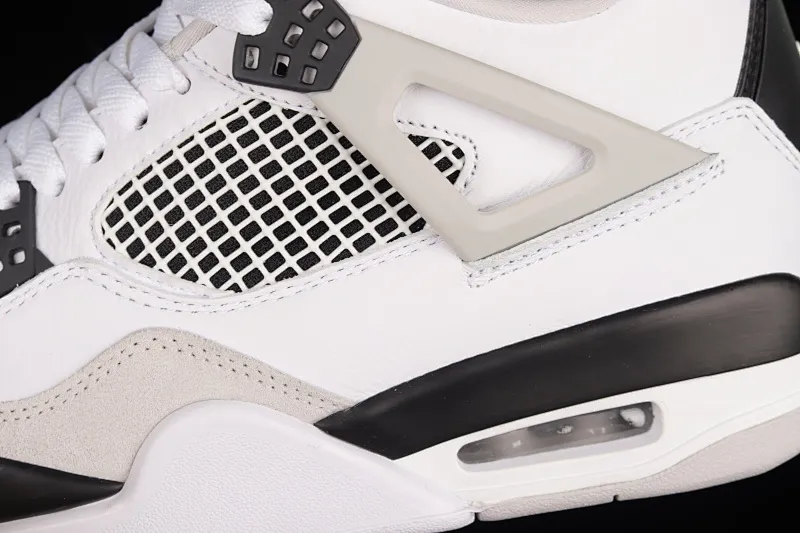 All categories Air Jordan Jordan series basketball shoes Air Jordan 4 pure original Air Jordan 4 "Military Black" AJ4 Joe 4 gray and black stitching DH6927-111